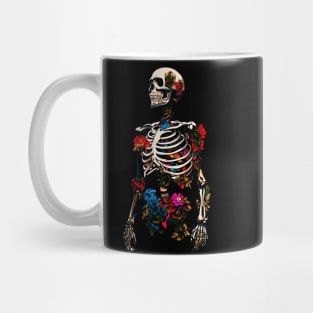 Floral Skeleton Mug